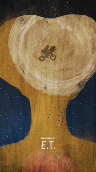 E.T. - 英国设计师 Dean Walton 电影海报作品：《E.T.外星人》