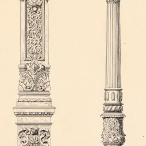 欧式柱子绘画