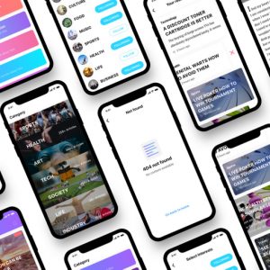 ios新闻app ui kit .sketch .psd .xd .fig素材下载