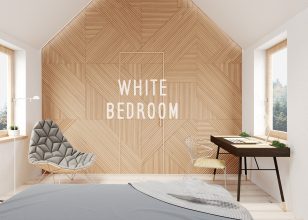 White bedroom 3ds Max | Corona render | Adobe Photoshop