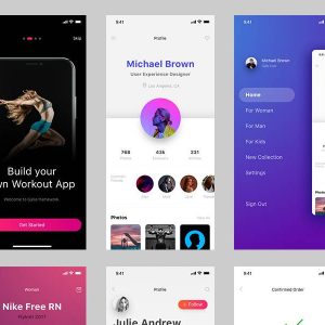 Galio Framework app ui kit .sketch & .psd素材下载