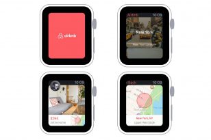 AirBnb Apple Watch APP UI sketch下载