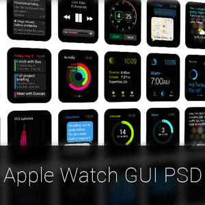Apple Watch GUI PSD 下载