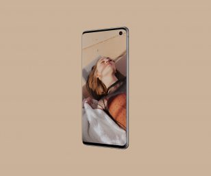 Samsung Galaxy S10 透视效果 Mockup .psd