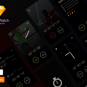 StopWatch watch ui .sketch下载