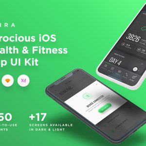 运动健身app ui模板 uikit工具包 .sketch .psd .xd素材下载