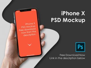 手持iphone实景mockup .psd