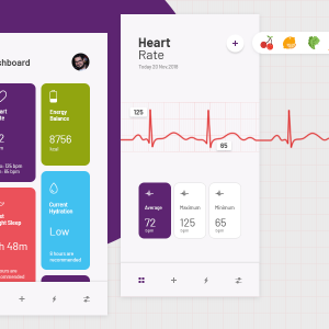 将康数据app ui .psd素材下载