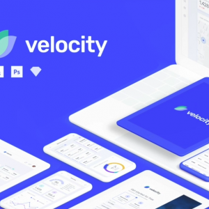 Velocity dashboard设计工具集uikit .sketch&.psd素材下载