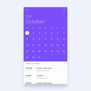 Calendar animation