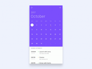 Calendar animation