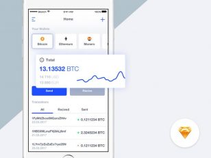 钱包APP界面 sketch下载