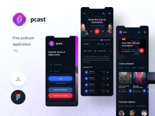 音频广播fm app ui .fig素材下载