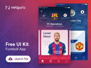 Football App – Sketch素材下载