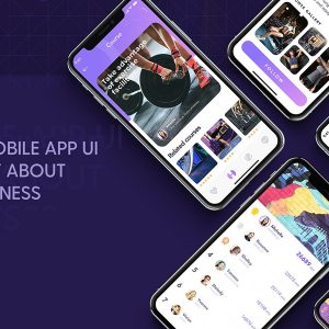 运动健身类社交app ui iFITNESS UI Kit .sketch素材下载