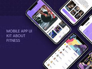 运动健身类社交app ui iFITNESS UI Kit .sketch素材下载