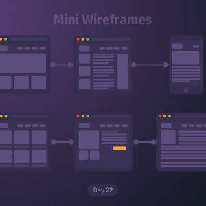 Mini Wireframes sketch素材下载