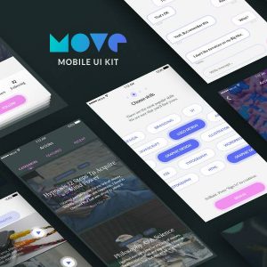 Move iOS UI Kit Sketch 素材下载