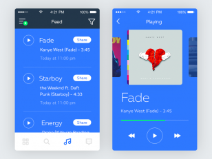 Music player UI