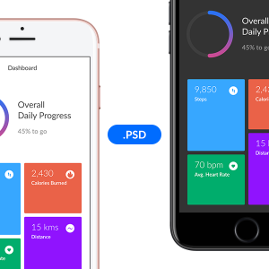 健身app dashboard（数据盘）界面psd下载
