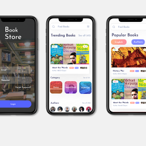 BookStore 书店app ui .xd素材下载