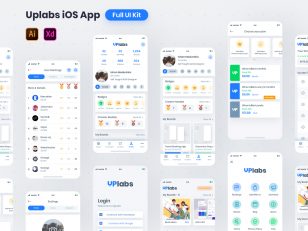 uplabs app ui .ai .xd素材下载