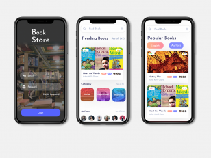 BookStore 书店app ui .xd素材下载
