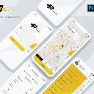 Taxi (cab) Booking .psd素材下载