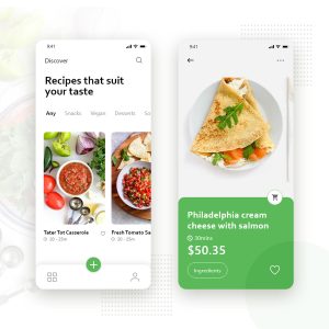 美食食谱 外卖app ui .xd素材下载