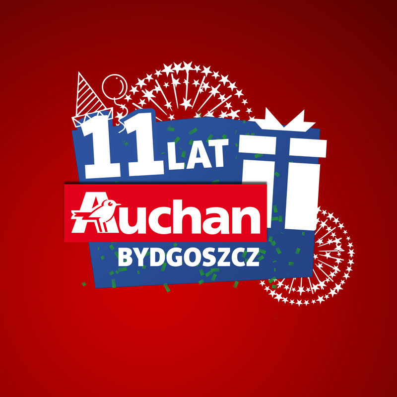 Auchan Polska - logotypy urodzinowe