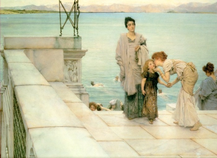 英国《A Kiss》阿尔玛·塔德玛 Lawrence Alma-Tadema
