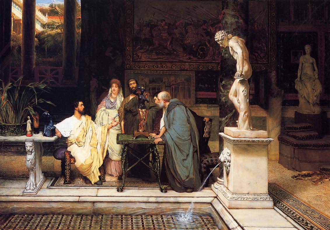 .英国《A Roman Art Lover 1》阿尔玛·塔德玛 Lawrence Alma-Tadema