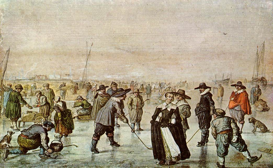 .荷兰《A Scene on the Ice》亨利克·阿维坎普Hendrick Avercamp