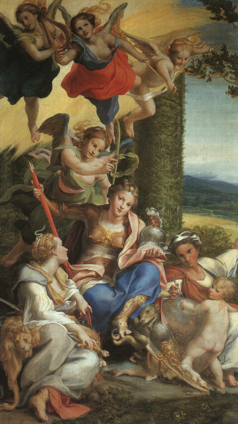 .意大利《Allegory of Virtue》科雷吉欧 Correggio