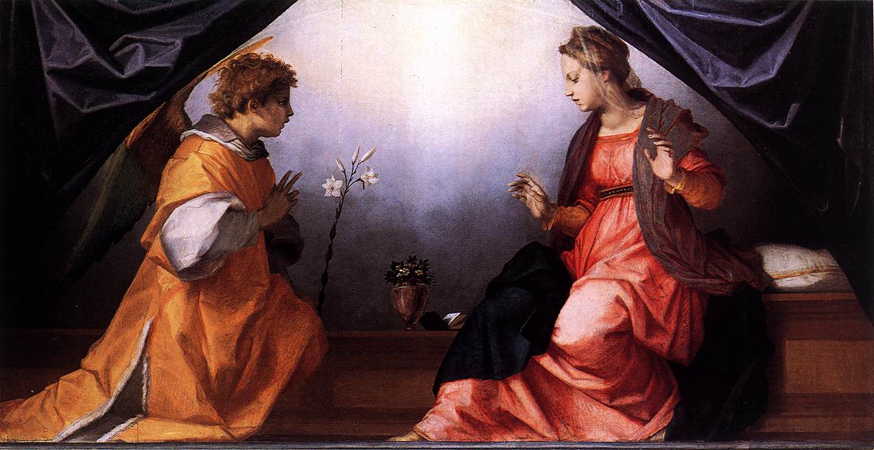 .意大利《Annunciation》安德烈·德尔·萨托Andrea del Sarto