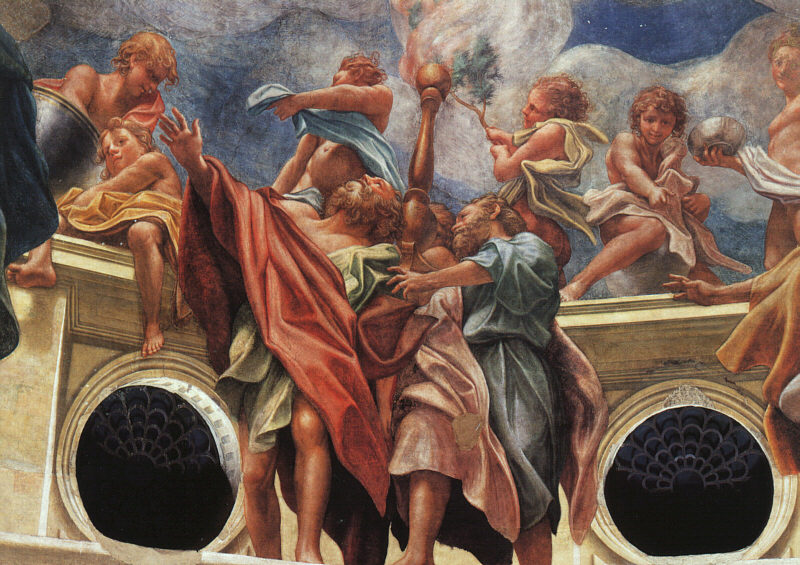 .意大利《Assumption of the Virgin, angelic musicians》科雷吉欧 Correggio
