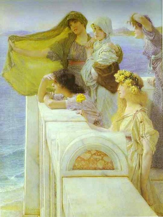 英国《At Aphrodite's Cradle》阿尔玛·塔德玛 Lawrence Alma-Tadema