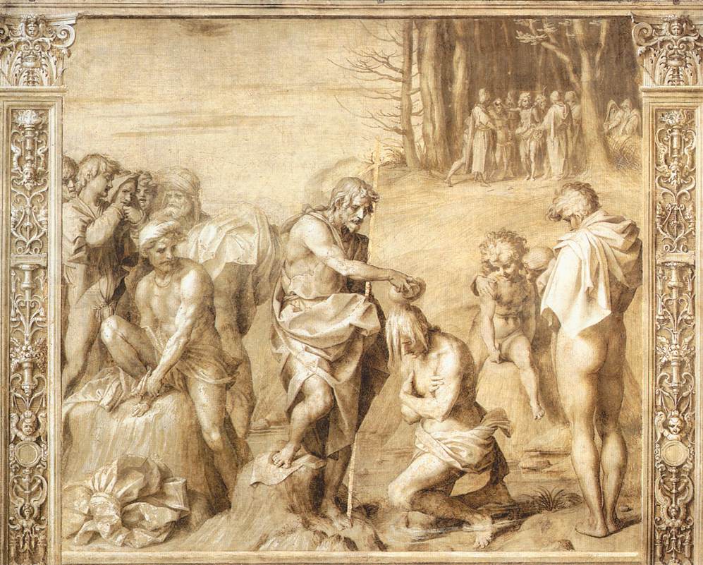 .意大利《Baptism of the People》安德烈·德尔·萨托Andrea del Sarto