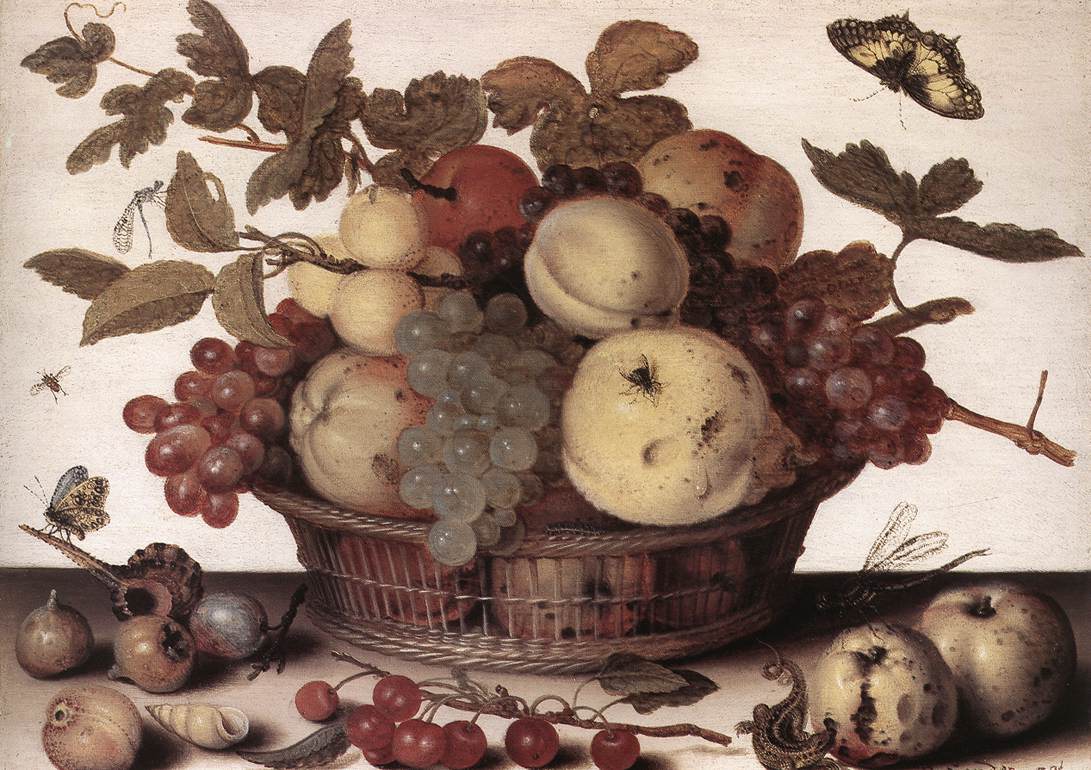 .荷兰《Basket of Fruits》巴尔萨泽·凡·德·阿斯特Balthasar van der Ast