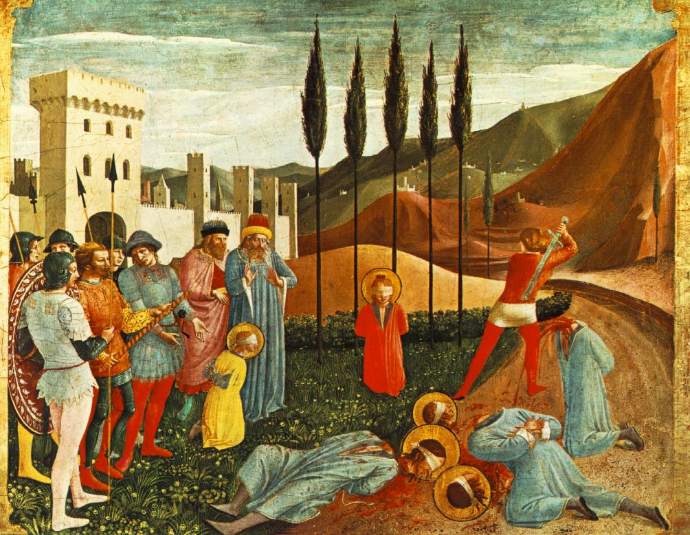 .意大利《Beheading of Saint Cosmas and Saint Damian》弗拉·安吉利科Fra Angelico