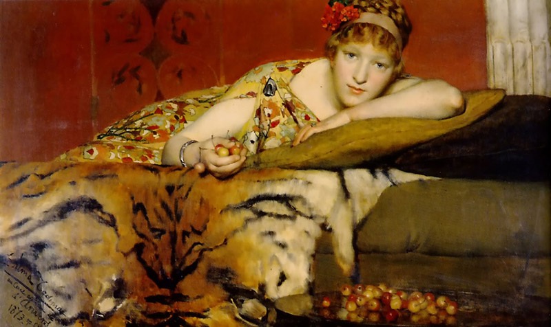 .英国《Cherries》阿尔玛·塔德玛 Lawrence Alma-Tadema