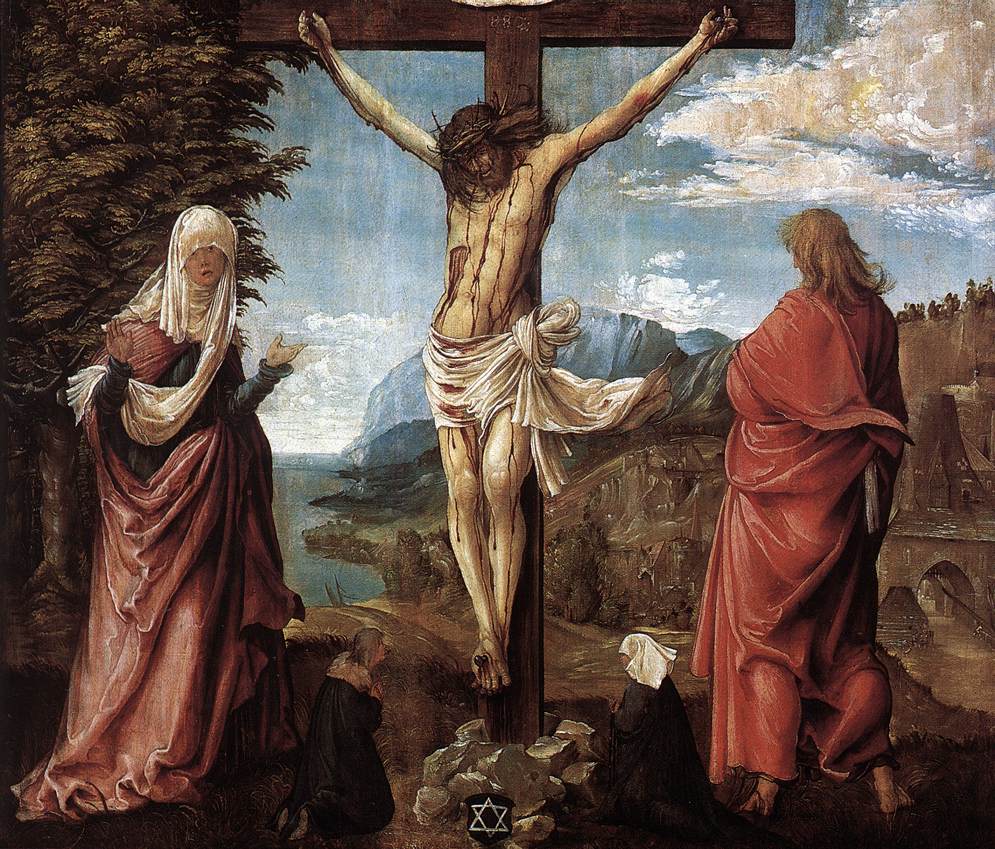 .德国《Christ on the Cross between Mary and St John》阿尔布雷希特·阿尔特多夫 Albrecht Altdorfer