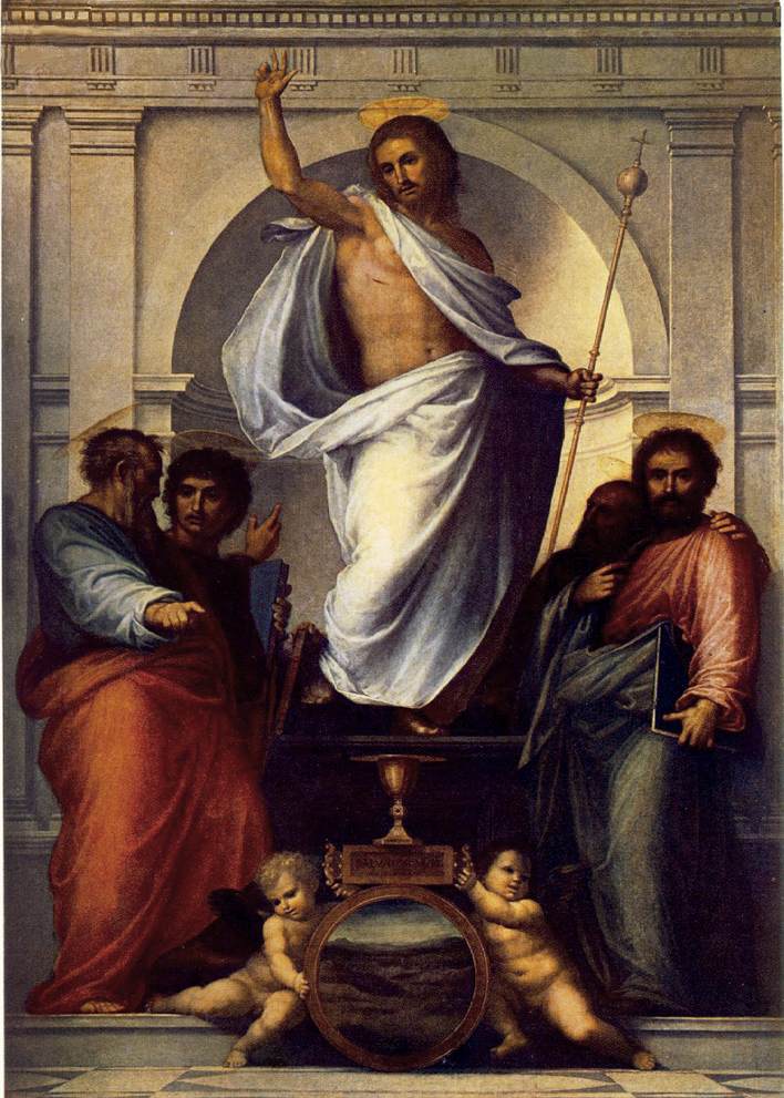 .意大利《Christ with the Four Evangelists》弗拉·巴尔托洛梅奥Fra Bartolomeo