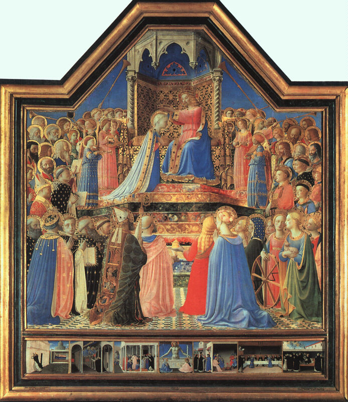 .意大利《Coronation of the Virgin》弗拉·安吉利科Fra Angelico