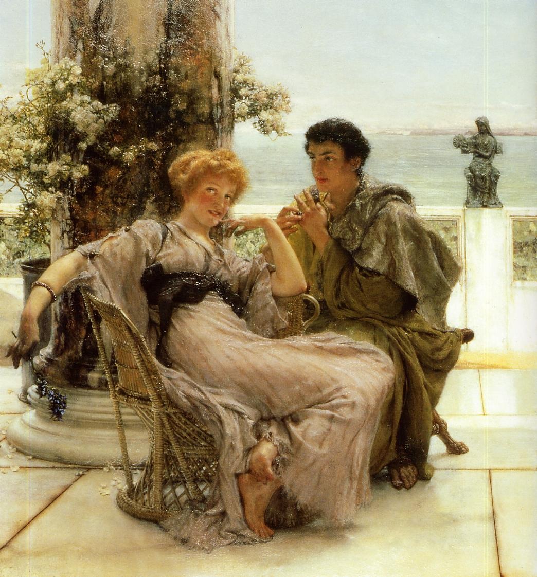 英国《Courtship - The Proposal》阿尔玛·塔德玛 Lawrence Alma-Tadema