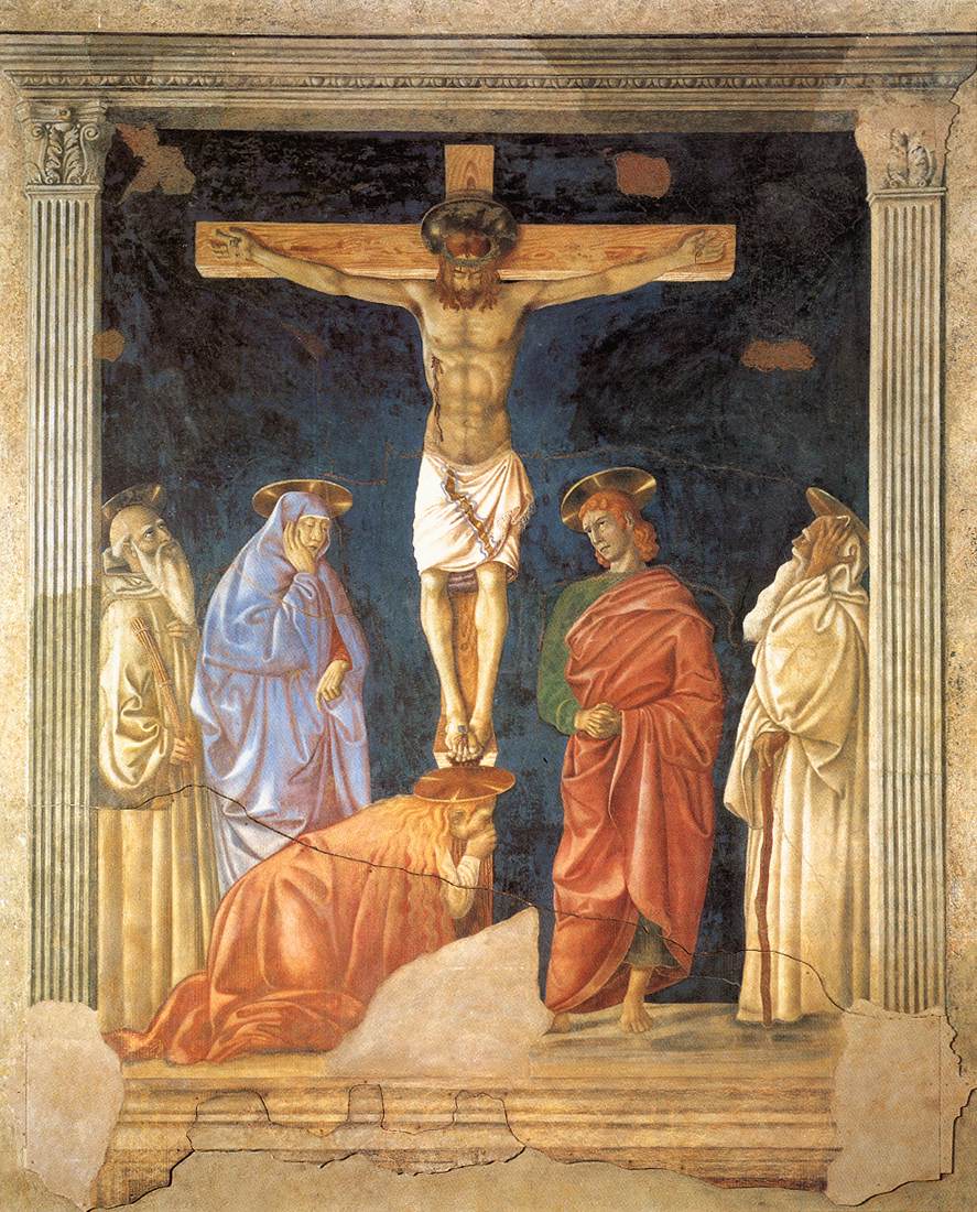 《Crucifixion and Saints》安德烈亚·德尔·卡斯坦诺Andrea del Castagno