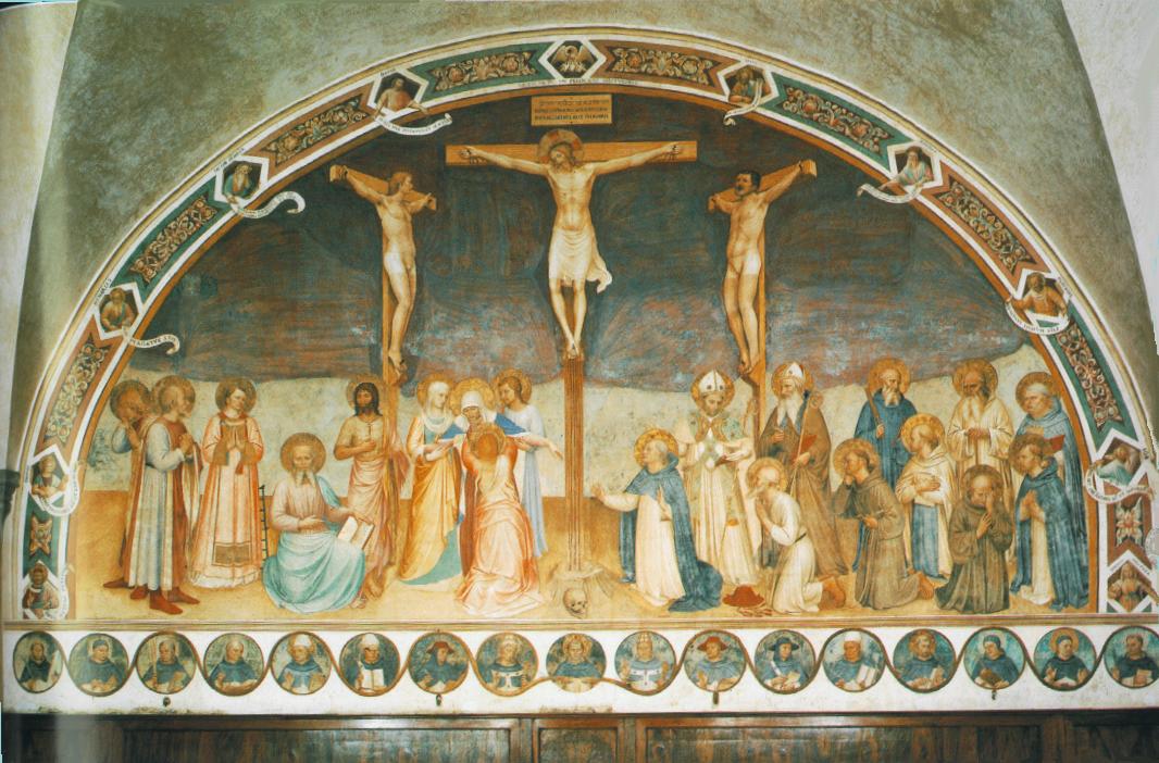 .意大利《Crucifixion and Saints》弗拉·安吉利科Fra Angelico