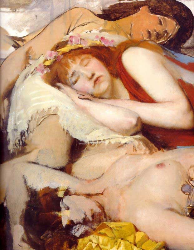 .英国《Exhausted Maenides after the Dance》阿尔玛·塔德玛 Lawrence Alma-Tadema