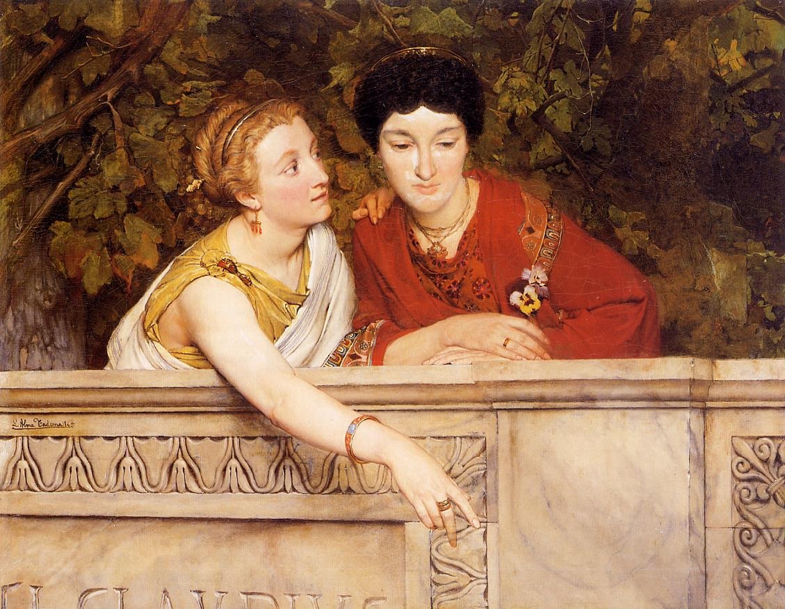 .英国《Gallo-Roman Women》阿尔玛·塔德玛 Lawrence Alma-Tadema