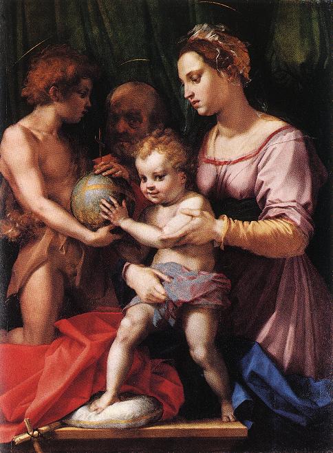 .意大利《Holy Family (Borgherini)》安德烈·德尔·萨托Andrea del Sarto